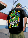 Black Graphic Print T-Shirt